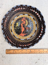 Load image into Gallery viewer, Fluid Art Painted Base Pine Needle Basket