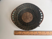 Load image into Gallery viewer, Round Pine Needle Basket with Beads