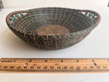 Load image into Gallery viewer, Round Pine Needle Basket with Beads