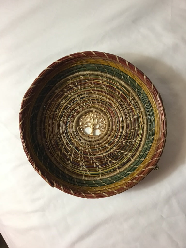 Tree of Life Pine Needle Basket