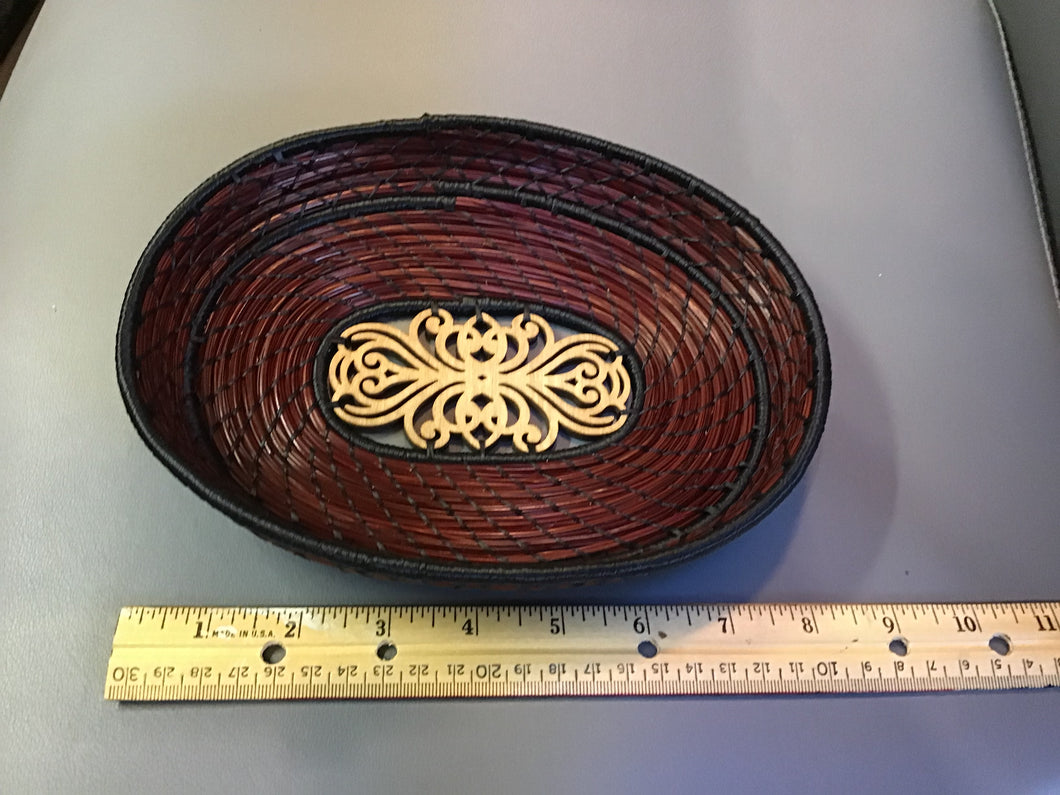 Large Oval Pine Needle Basket