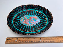 Load image into Gallery viewer, Oval Pine Needle Basket with Painted Base
