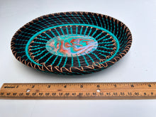 Load image into Gallery viewer, Oval Pine Needle Basket with Painted Base
