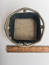 Load image into Gallery viewer, Square Pine Needle Basket with feet
