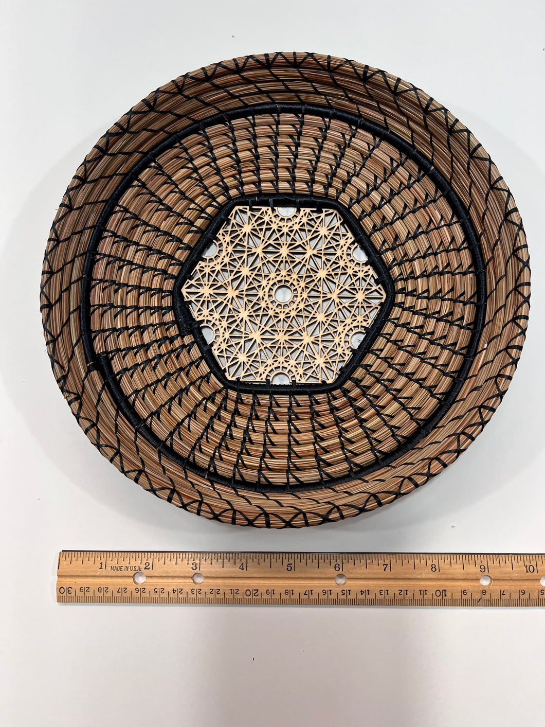 Wood Laser Cut Base Pine Needle Basket