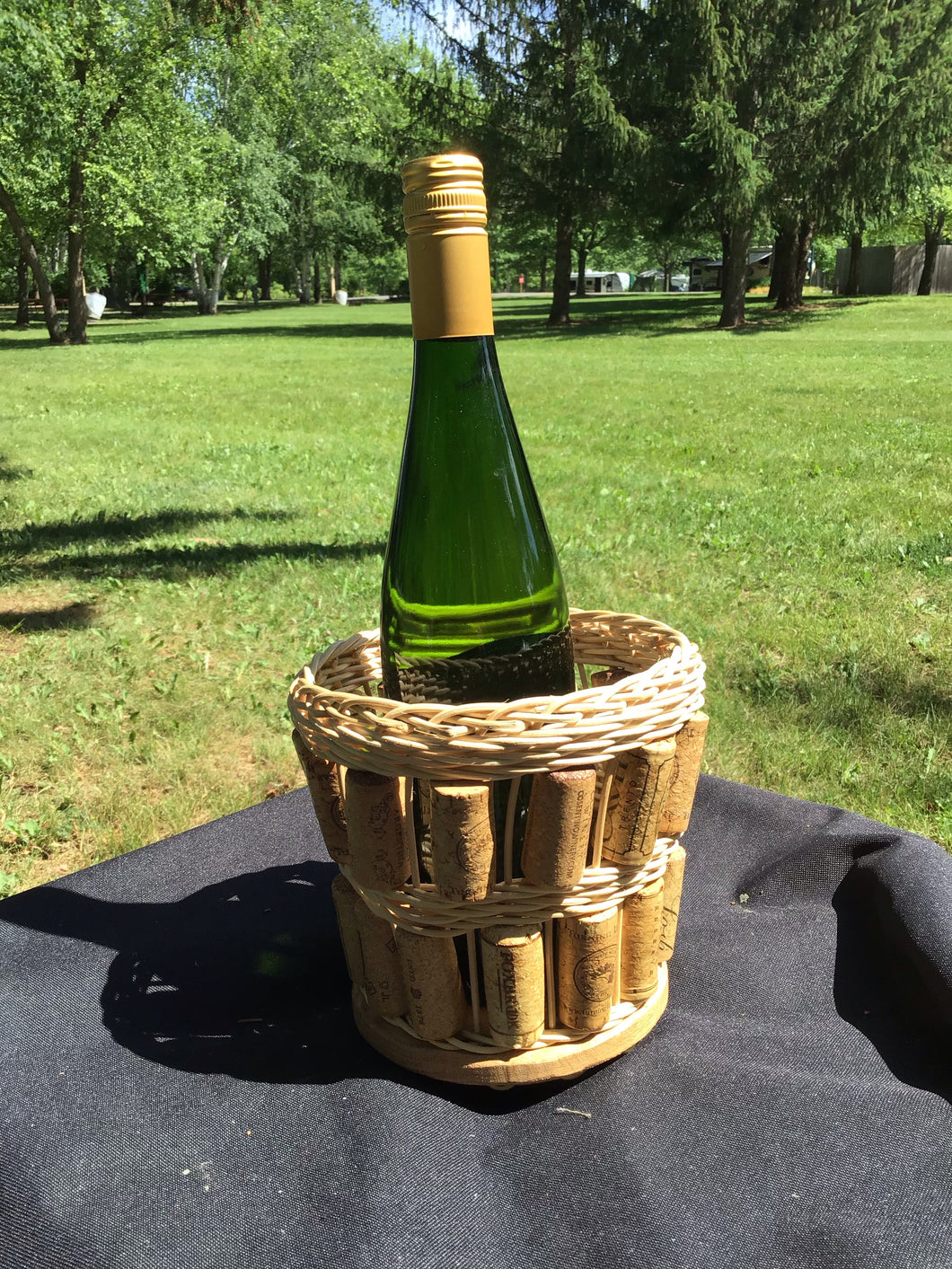 Single Wine Bottle Cork Basket